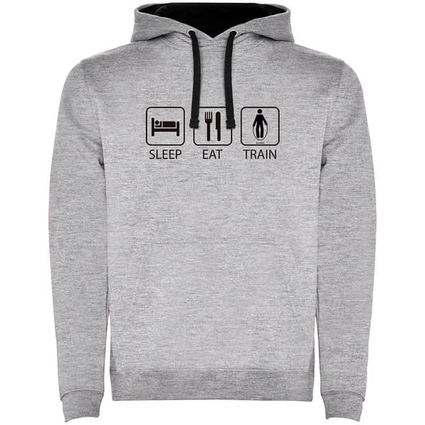 Kruskis Huppari Sleep Eat And Train Two-colour Harmaa XL Mies