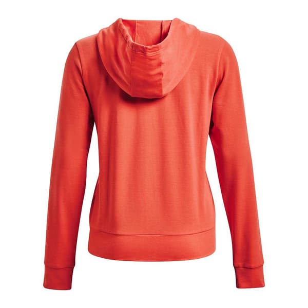 Under Armour Sweatshirt Med Fuld Lynlås Rival Terry Rød L Kvinde