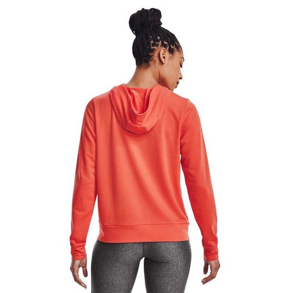 Under Armour Sweatshirt Med Fuld Lynlås Rival Terry Rød XL Kvinde