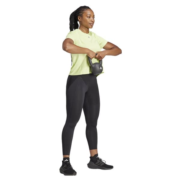 Adidas Lyhythihainen T-paita Hiit Heat.rdy Sweat-conceal Keltainen XS / Regular Nainen