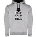 Pikkukuva 1 / 3: Kruskis Kaksivärinen Huppari Keep Calm And Train Harmaa M Mies
