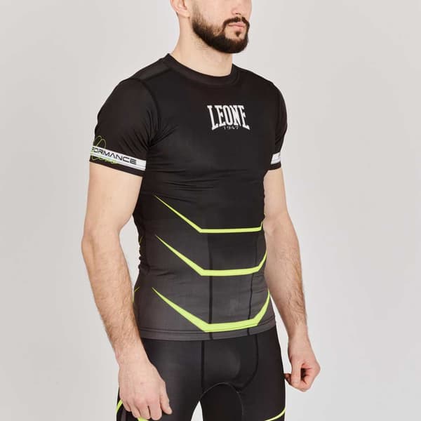 Leone1947 Kortärmad T-shirt Revo Fluo Svart M Man