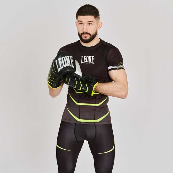 Leone1947 Kortärmad T-shirt Revo Fluo Svart M Man