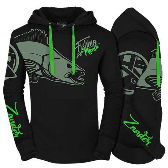 Hotspot Design Sweatshirt Fishing Mania Zander Sort S Mand
