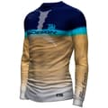 Miniatyrbild 3 av 8: Hotspot Design Långärmad T-shirt Ocean Performance Tuna Grönt,Vit,Blå 2XL Man