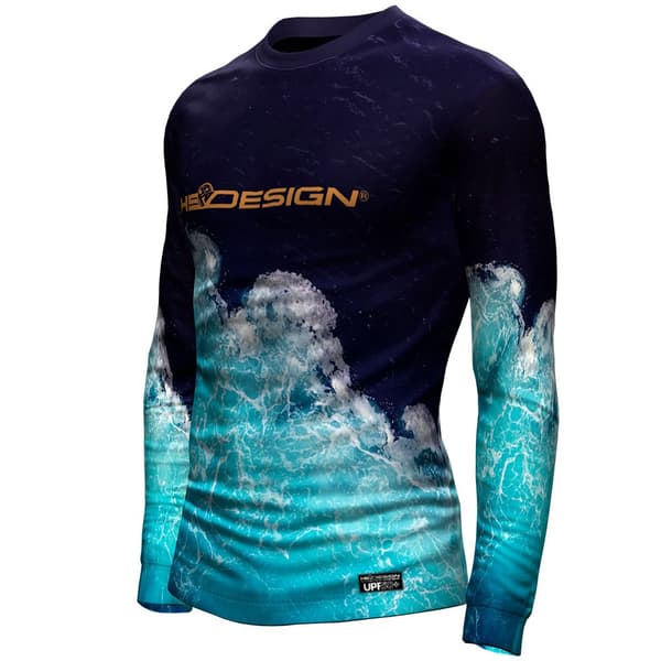 Hotspot Design Pitkähihainen T-paita Ocean Performance Hotspot Sininen 3XL Mies