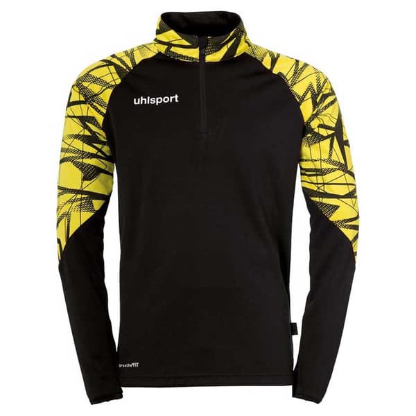 Uhlsport Halv Lynlå Sweatshirt Goal 25 Gul,Sort 140 cm