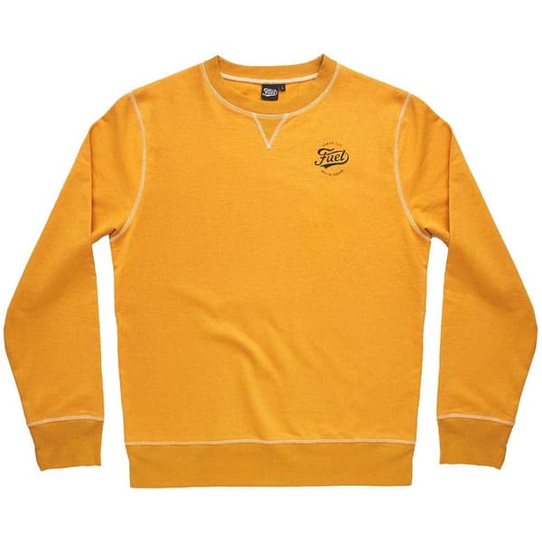 Fuel Motorcycles Sweatshirt Crew Gul 2XL Mand