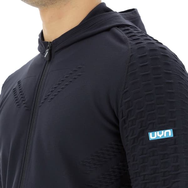 Uyn Fuld Lynlå Sweatshirt Run Fit Sort M Mand