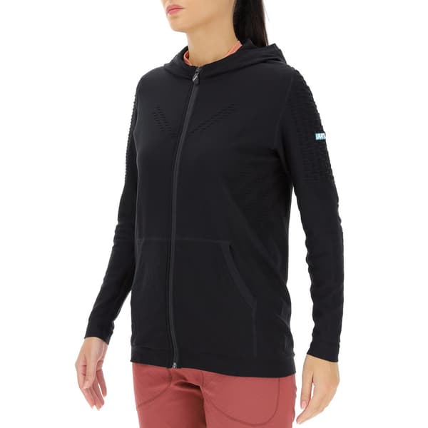 Uyn Fuld Lynlå Sweatshirt Run Fit Sort M Kvinde