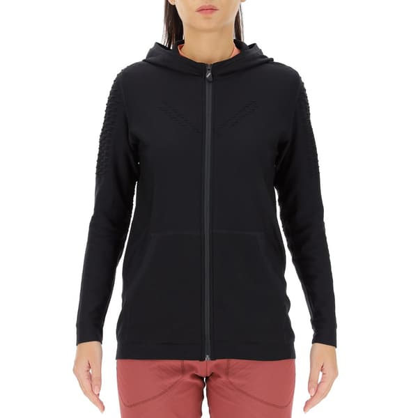 Uyn Fuld Lynlå Sweatshirt Run Fit Sort XL Kvinde