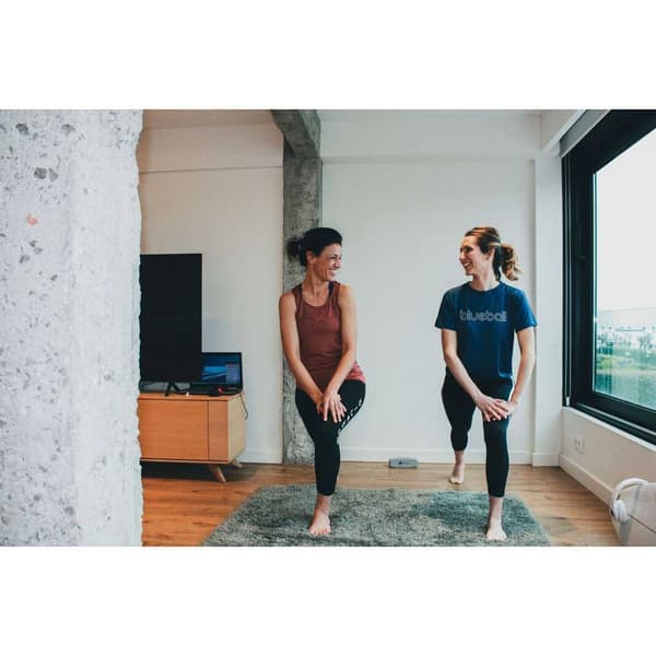 Blueball Sport Tights Med Høj Talje Line Sort XL Kvinde