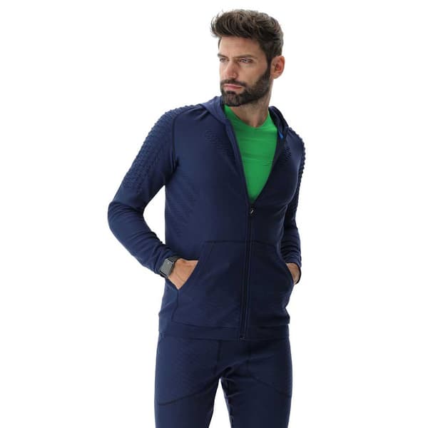 Uyn Sweatshirt Med Fuld Lynlås Run Fit Full Zip Blå S Mand