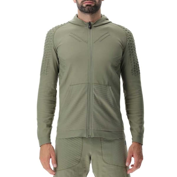 Uyn Sweatshirt Med Fuld Lynlås Run Fit Full Zip Grøn L Mand