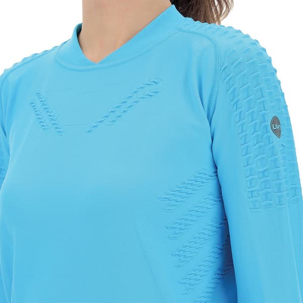 Uyn Långärmad T-shirt Run Fit Blå L Kvinna