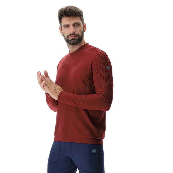 Uyn Långärmad T-shirt Run Fit Röd L Man