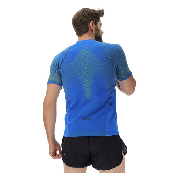 Uyn Kortärmad T-shirt Running Exceleration Aernet Blå 2XL Man