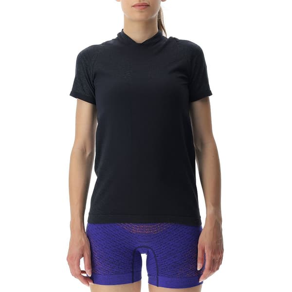 Uyn Kortärmad T-shirt Running Exceleration Svart XS Kvinna
