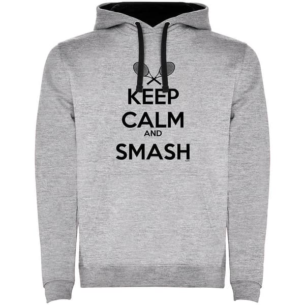 Kruskis To-farvet Hættetrøje Keep Calm And Smash Grå 2XL Mand