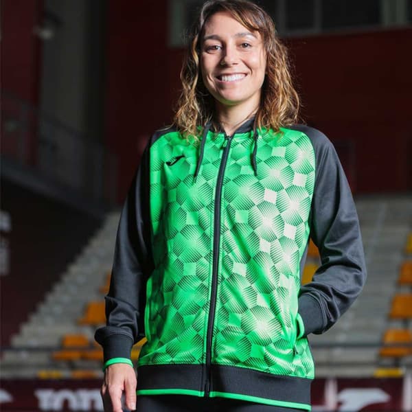 Joma Fuld Lynlå Sweatshirt Supernova Iii Grøn,Sort M Kvinde