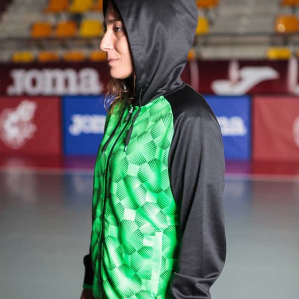Joma Fuld Lynlå Sweatshirt Supernova Iii Grøn,Sort M Kvinde