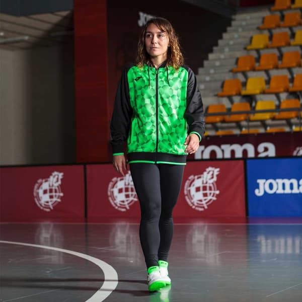 Joma Fuld Lynlå Sweatshirt Supernova Iii Grøn,Sort M Kvinde