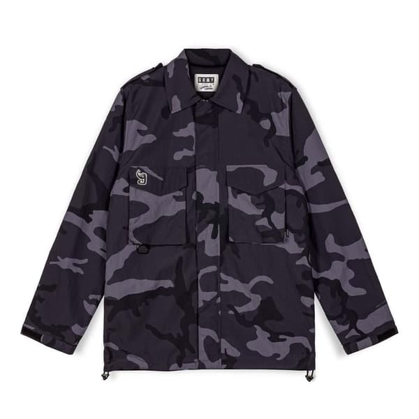 Grimey Verryttelytakki All Over Print Tusker Temple Musta XL Mies