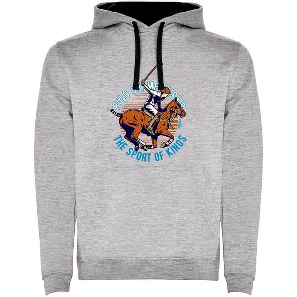 Kruskis Hættetrøje Sport Of Kings Bicolor Grå 2XL