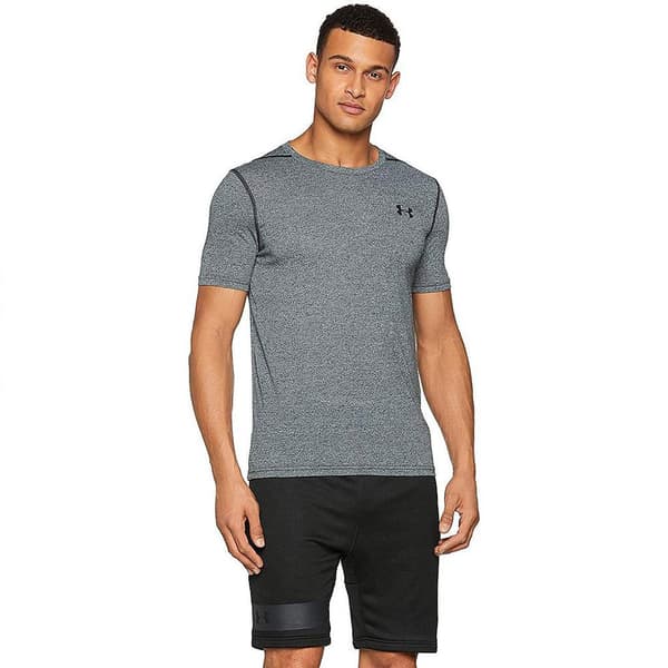 Under Armour Kortärmad T-shirt Threadborne Grå S Man