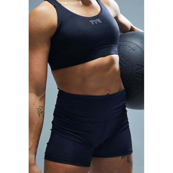Tyr Korta Leggings Hög Midja High-rise 2´´ Svart XL Kvinna
