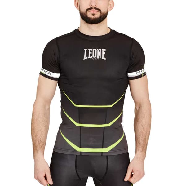Leone1947 Kortärmad T-shirt Revo Fluo Svart S Man