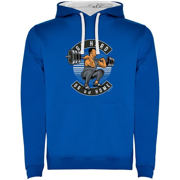 Kruskis Kaksivärinen Huppari Go Hard Sininen 3XL Mies