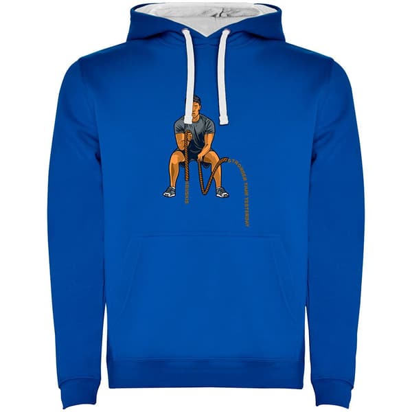Kruskis Luvtröja Crossfit Ropes Bicolor Blå 2XL Man