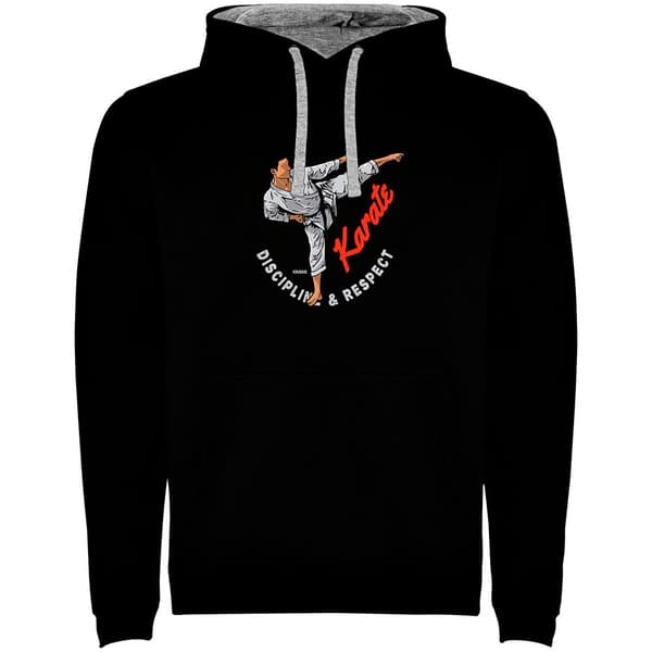 Kruskis Luvtröja Karate Bicolor Svart 2XL Man