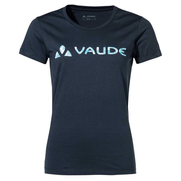 Vaude Kortærmet T-shirt Logo Blå 36 Kvinde