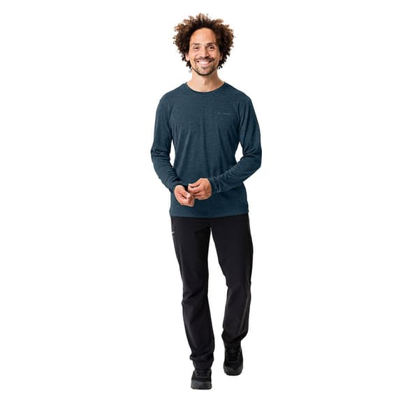 Vaude Långärmad T-shirt Essential Blå XL Man