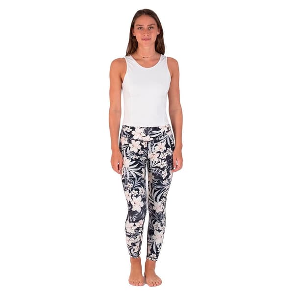 Hurley Leggings V-shaped Waist Sort M Kvinde