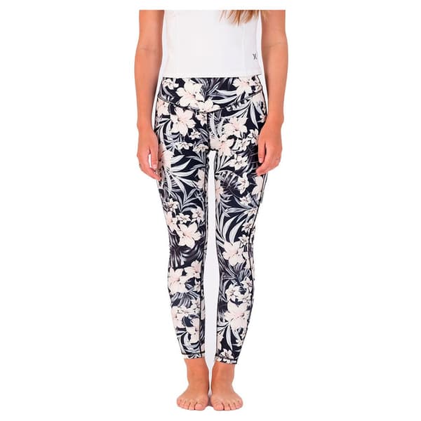 Hurley Leggings V-shaped Waist Sort M Kvinde