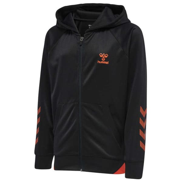 Hummel Sweatshirt Med Fuld Lynlås Action Sort 16 Years Dreng