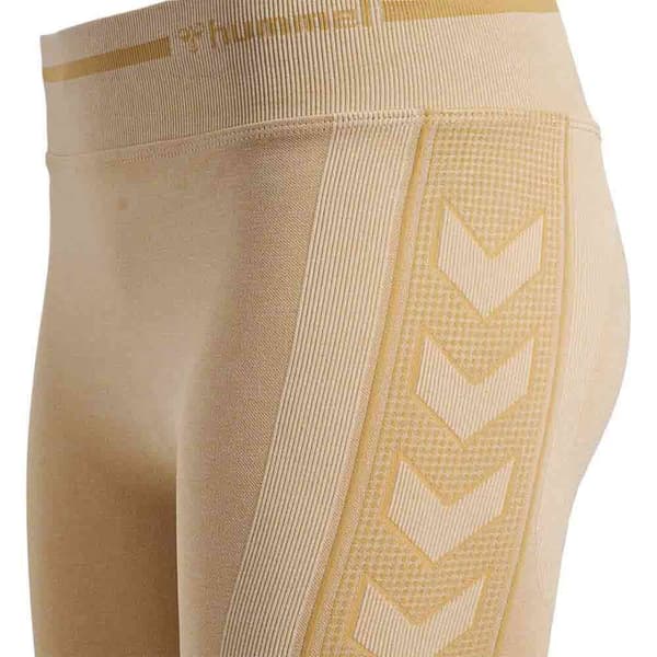 Hummel Leggings Sømløse Lulu Scrunch Beige XL Kvinde