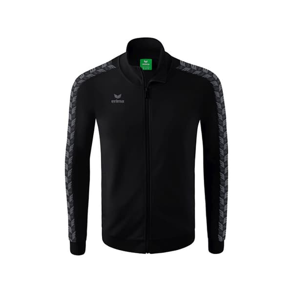 Erima Sweatshirt Med Fuld Lynlås Essential Team Track Top Sort S Mand