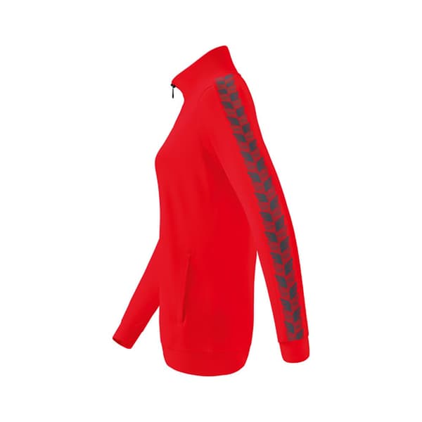 Erima Sweatshirt Med Fuld Lynlås Essential Team Track Top Rød 36 Kvinde