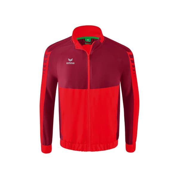 Erima Sweatshirt Med Fuld Lynlås Six Wings Presentation Rød M Mand