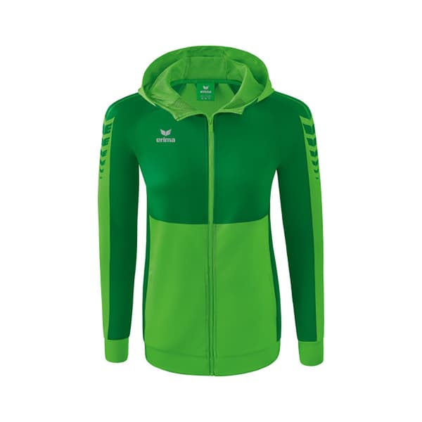 Erima Sweatshirt Med Fuld Lynlås Six Wings Training Grøn 40 Kvinde