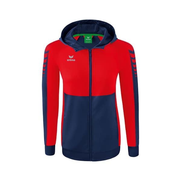 Erima Sweatshirt Med Fuld Lynlås Six Wings Training Rød 36 Kvinde