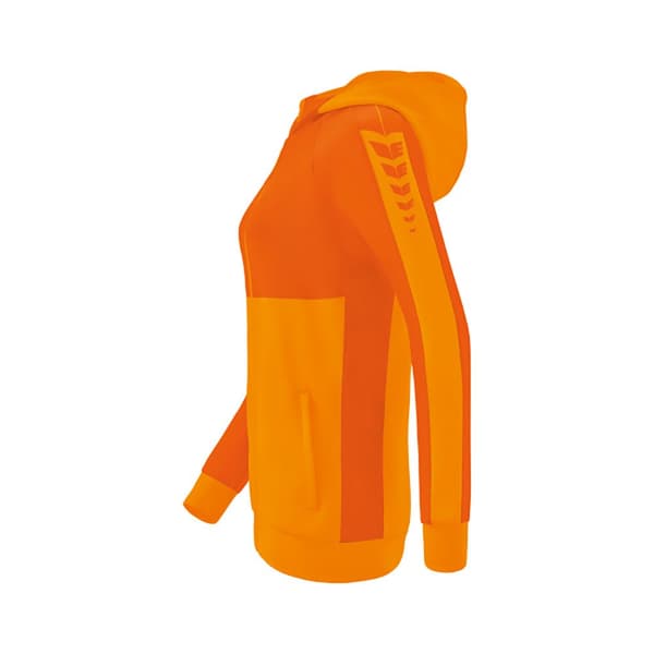 Erima Sweatshirt Med Fuld Lynlås Six Wings Training Orange 40 Kvinde