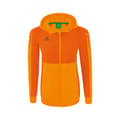 Miniatyrbillede 1 af 4: Erima Sweatshirt Med Fuld Lynlås Six Wings Training Orange 40 Kvinde