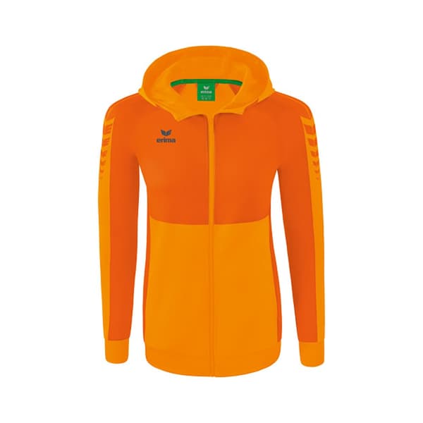 Erima Sweatshirt Med Fuld Lynlås Six Wings Training Orange 44 Kvinde