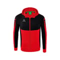 Miniatyrbillede 1 af 3: Erima Sweatshirt Med Fuld Lynlås Six Wings Training Rød 116 cm Dreng