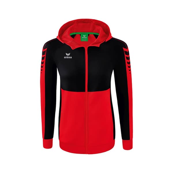 Erima Sweatshirt Med Fuld Lynlås Six Wings Training Rød 40 Kvinde